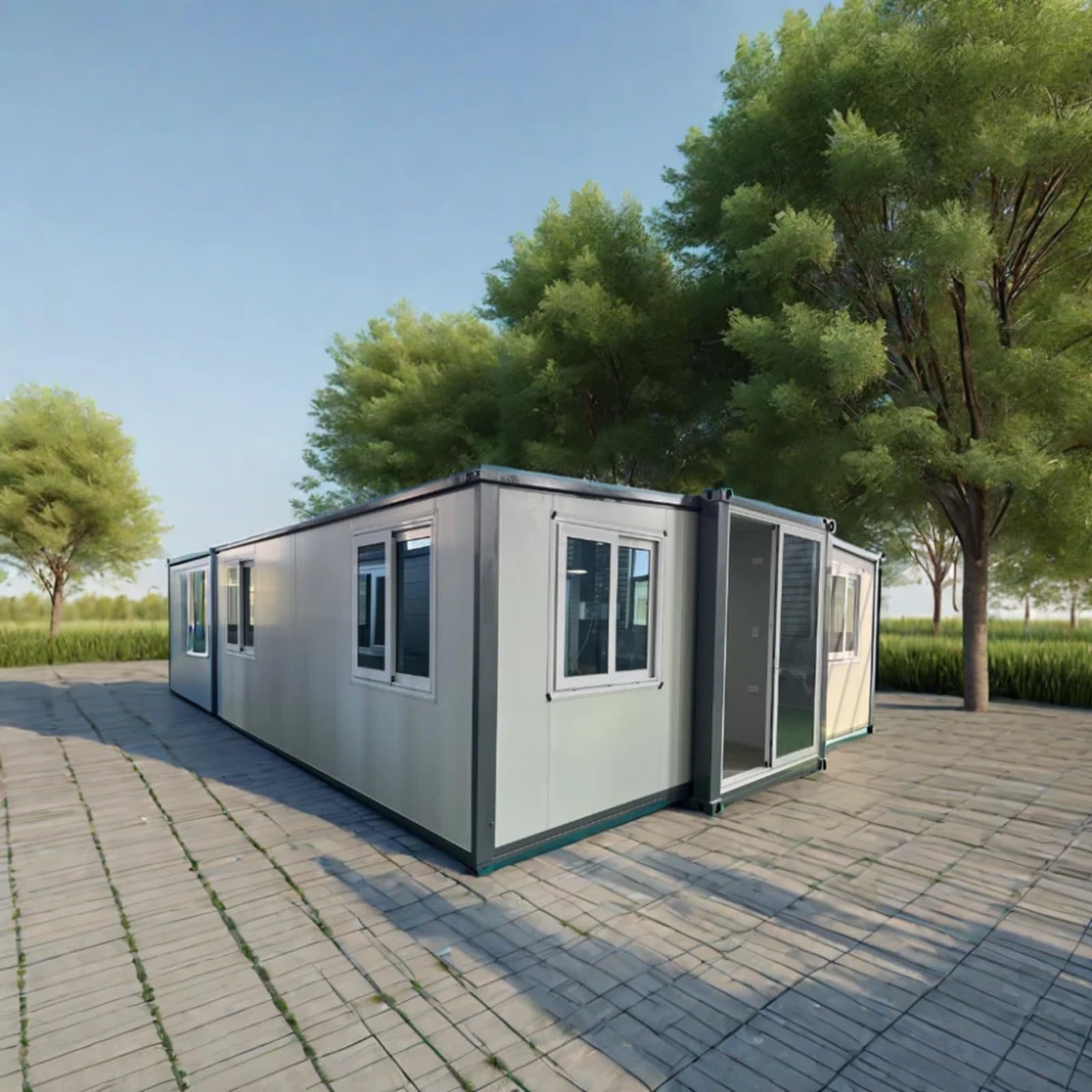 Prefab Office Or Living Room Foldable House Shipping Modular Extendable Container House - WoodArtSupply