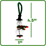READY 2 LEARN Christmas Crafts | Create Your Own Bead Snowmen | Set of 4 | DIY Ornaments for Kids | Christmas Tree Decoration | All Materials Included READY 2 LEARN