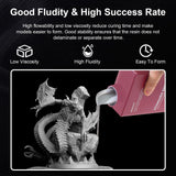 GEEETECH Upgraded 3D Printer Resin, 405nm Fast UV-Curing 1kg Standard Resin, Photopolymer 3D Printing Resin for DLP LCD 3D Printing (Blue, 1kg) Geeetech