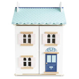 Le Toy Van – Blue Belle Wooden Doll House | Girls & Boys 3 Storey Wooden Dolls House Play Set - Suitable for Ages 3+ Le Toy Van