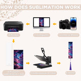 100 Pcs Sublimation Bookmark Blank, Paper DIY Bookmarks with Hole and Colorful Tassels for Crafts,Personalized Tassels Blank Bookmarks Cevhzoe