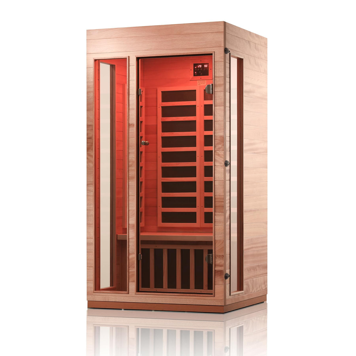 Haoyao 1-Person Indoor Infrared Sauna, Low EMF, Okoume & Hemlock Wood-01 Generic