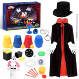 Skirfy Magic Tricks-Magic Kit for Kids Age 6-8,Magic Set with Magician Costume,Magic Wand, for Kids Boys Girls Ages 6 7 8 9 10 11 12 Skirfy