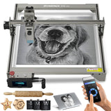 ATOMSTACK S10 Pro Laser Engraver, Laser Class 4, 10000mW Output Laser Power, Laser Engraving Machine with Touchscreen, Laser Cutter for Thick Wood and Acrylic DIY Cutting, Support Offline Engraving ATOMSTACK