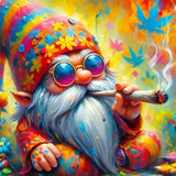 DIYCYCY Gnome 5D Diamond Painting Kits for Beginners,DIY Round Diamond Art Kits for Adults,Full Drill Diamond Dots Paintings Picture Gem Art for Adults Craft Home Wall Decor 13.78x13.78in DIYCYCY