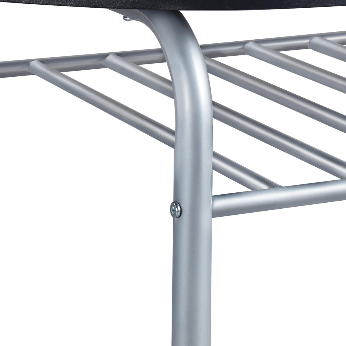 Yaheetech 3-Piece Dining Table Set, Breakfast Bistro Table Set for 2, Small Kitchen and Table Chairs Set of 2 with Metal Frame and Storage Rack for Small Space/Apartment/Dorm Room, White Yaheetech