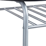 Yaheetech 3-Piece Dining Table Set, Breakfast Bistro Table Set for 2, Small Kitchen and Table Chairs Set of 2 with Metal Frame and Storage Rack for Small Space/Apartment/Dorm Room, White Yaheetech