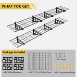 GarveeTech 2-Pack 1x6 ft Garage Wall Shelving Heavy Duty Wall Shelves Garage Storage Racks Wall Mounted Garage Shelves Floating Shelves, 600 LBS Load Capacity GarveeTech