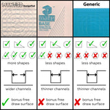 MYNT3D 3D Pen Mat Kit, DesignPad + FreePad,Black MYNT3D