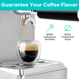 CASABREWS Espresso Machines with Milk Frother, 20 Bar Espresso Maker with Hot Water Wand for Americano, Latte, Cappuccino, Espresso Coffee Machine with Adjustable Temperature, Gifts for Coffee Lovers CASABREWS
