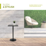 Pearington PEAR-4DSQ Pub Table, Black Pearington