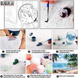 Wowdecor Paint by Number Kits for Adults Beginner, DIY Number Painting Peach Tree in Bloom by Vincent Van Gogh Famous Paintings 40x50 cm Wall Art Decor (No Frame) Wowdecor