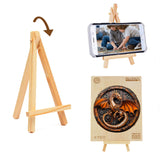 KAAYEE Wooden Puzzles for Adults, 3D Vision Mechanical Dragon Wooden Jigsaw Puzzles, Unique Shape Advanced Wood Puzzle Adult, 3D Effect Flat Puzzle Birthday Gifts Family Games (M-11.4 * 11.3in-200pcs) KAAYEE