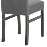 YWUFUART 48" Wooden Counter Height Rectangular Dining Table Set with 4 Chairs, 5-Piece Kitchen Table Set for Dining Room, Living Room, Kitchen, Black YWUFUART