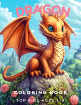 Dragon Coloring Book For Kids Ages 4-8 (Coloring Books) WoodArtSupply