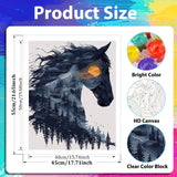xcemhil Horse Paint by Numbers Kit for Adults, Horse Painting by Numbers, Adult Paint by Number Kits Suitable for Gifts and Interior Decor 16x20 Inch xcemhil