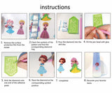 FONYANE Diamond Art Kits for Kids, Arts and Crafts for Kids Ages 4-8,Craft Kits for Ages 8-12, Mosaics Bead Art,Painting Kits,24PCS Princess Gem Art Kits Best Gifts for Grils Boy Birthday FONYANE