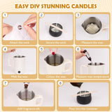 Candle Making Kit for Adults, DIY Soy Candles Making Supplies for Beginners, Complete Candle Kit for Starter, Perfect as Home Decoration Party Gift KIYTARBOO
