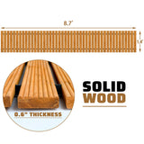 Worth Garden 9 ft. Wooden Garden Pathway - 17 in. W Roll Out Straight Walkway for Outdoor Patios, Gardens, Yard, Beach Boardwalks, Wedding Party - Worth