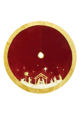 Kurt S. Adler TS0233 Tree Skirt, Red, Gold, 20.50l x 12.50w x 10.00h Kurt S. Adler