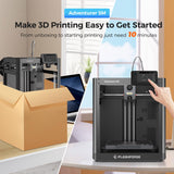 FLASHFORGE Adventurer 5M 3D Printer,600mm/s Max Speed Core XY 3D Printers with Auto Leveling,280°C Direct Extruder, 3s Detachable Nozzle, Dual-Sided PEI Platform,Dual Cooling, for Home,Kids,Beginners Voxelab