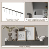 Heimlove Fireplace Mantel 60 Inch,Floating Fireplace Mantel Wood Shelf,Wall Mounted Rustic Wood Display Shelf for Home Decor,Rustic Traditional,Farmhouse Fireplace Mantel Shelves | 60"x 8"x 6" Heimlove