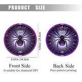 Halloween Diamond Art Painting Kit, Hanging Double Sided Diamond Art Suncatchers, Horror Diamond Art Painting Crafts Gift, DIY 3D Special Gem Diamond Dot Kit for Adults, Box Package (Purple-Spider) TSRUVYL