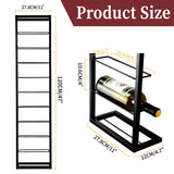 YANGSHUO Wall Mounted Wine Rack: Hanging Wine Wall Rack for 10 Wine Bottles - 4ft Vertival Wine Rack Organizer Wine Storage for Kitchen Wine Cellar Bar YANGSHUO
