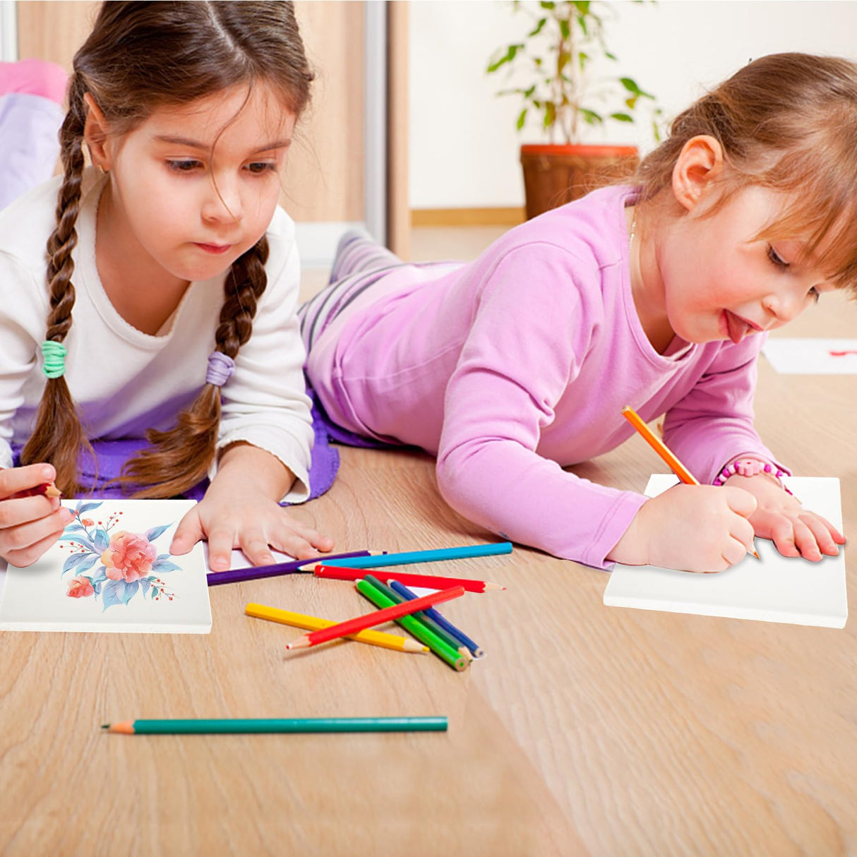 AKOLAFE 25 Sets Sublimation Coasters Blanks with Cork Back Ceramic Tile 4x4 Tiles Ceramic Tiles for Crafts Glossy Glazed Tile Coasters Blanks Ceramic Coasters for Sublimation Thermal Transfer Painting AKOLAFE