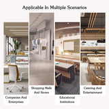 Modern Reception Desk Counter Table with Lockable Drawer Reception Room Front Desk with Storage Cabinet Retail Counter with Keyboard Tray for Salon Checkout Office(O,100cm/39.4in) BEBANE