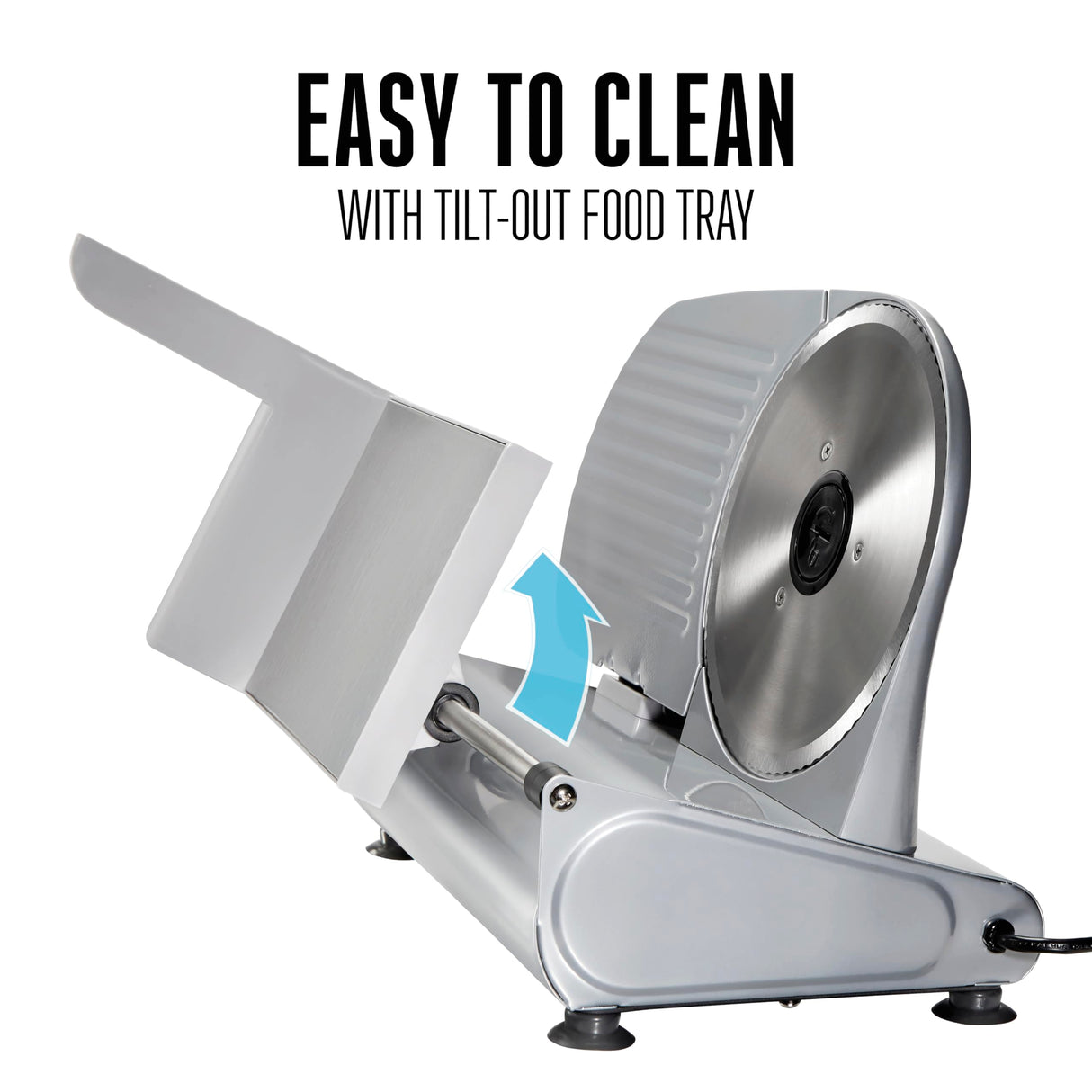 Weston Electric Meat Cutting Machine, Deli & Food Slicer, Adjustable Slice Thickness, Non-Slip Suction Feet, Removable 9" Stainless Steel Blade, Easy to Clean Weston