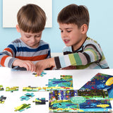 Naturelish Puzzles for Kids Ages 3-5, Set of 4 Pack Puzzles with 12 16 24 32 PCS Range in Difficulty, Animals World Jigsaw Puzzle for Age 4-6, 4 in 1 Progressive Puzzles for Toddler Boys Girls Naturelish