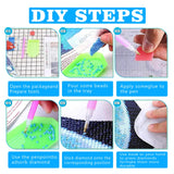 Religious Diamond Art Kits for Adults, Cross Flower Diamond Painting, Diamond Painting Kits for Adults Beginners, Diamond Art for Kids Gem Art Home Wall Decor 11.8x11.8Inch Baiwanerxiang