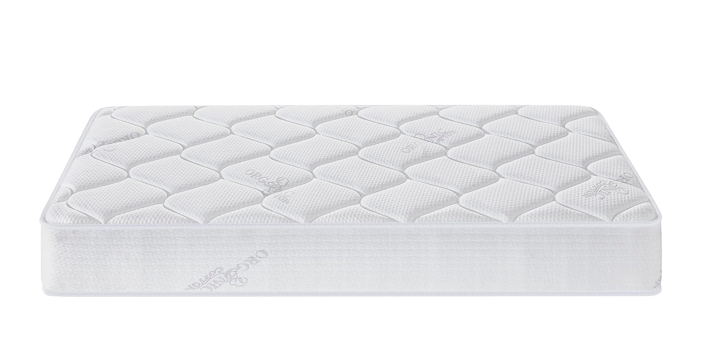 Twin Size Mattress - 10 Inch Cool Memory Foam & Spring Hybrid Mattress with Breathable Cover - Comfort Plush Euro Pillow Top - Rolled in a Box - Oliver & Smith