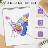 3Pcs Adult Coloring Book Spiral Bound, Mandala Coloring Book for Adult Relaxation, Original Design with 72 Patterns, Thick Paper One Sided Design, Hand-Drawn Design, Anxiety Relief Mindfulness Gifts CKMOREL
