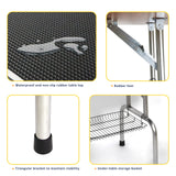 ROOMTEC 36" Dog Grooming Table,Foldable Home Pet Bathing Station with Adjustable Height Arm/Noose/Mesh Tray ROOMTEC