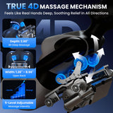 Notired Space Walk & Ankle Stretch 4D Massage Chair Full Body, Unique 2026 Zero Gravity SL-Track Shiatsu Massage Chair Recliner, Electric Calfrest Extension & Foot Rollers, AI Voice Control S002 Black Notired