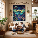 VividMeng Moth Diamond Art Kits for Adults,Mushroom Diamond Painting Kit for Adults,DIY Full Drill Diamond Painting Moth Gem Art and Crafts 12x16inch VividMeng