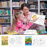 Aannanl 24 Mini Coloring Books Suitable for Kids Ages 2-4 and 4-8,Small Party Gifts,Bulk Birthday Gifts,Gift Bag fillers,School Classroom Activities Include Dinosaurs,Pets,Mermaids,Animal,Princess Aannanl