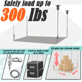 xhuic Overhead Garage Storage Pulley Lift System for Ford Bronco, Safe Anti-Drop for Wrangler Hardtop Hoist, Easy One-Person Operation,Ceiling Storage Mounted Not Include Racks xhuic