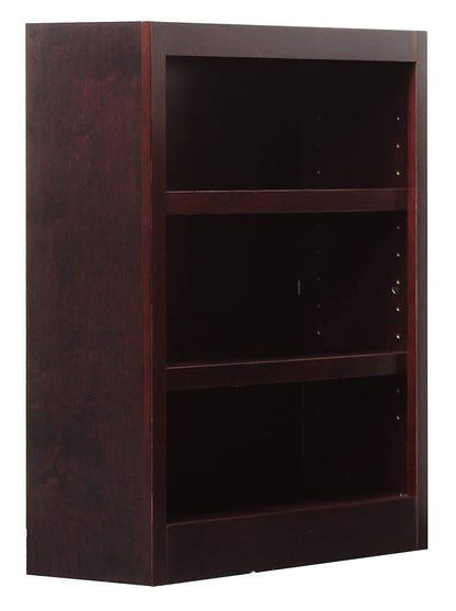 Concepts In Wood Midas Three Shelf Bookcase 36" H Cherry Finish