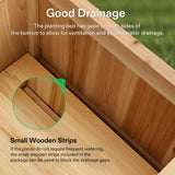 VIVOSUN 3.6 x 1.3Ft Wooden Raised Garden Bed, 43.5 x 16 x 14 Inches, Outdoor Wood Planter Box with Screwdriver and a Liner for Garden, Patio, Balcony, Backyard and Outdoors, 2Pcs VIVOSUN