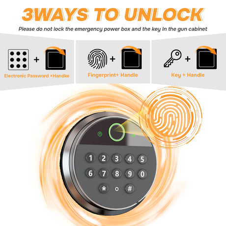 8-12 Fingerprint Gun Safe for Rifles and Pistols,No Assembly Required,Gun Safes for Rifle and Password Lock, Gun Cabinet for Home with Adjustable Shelves Metallitrend