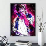 DIY 5D Diamond Painting Anime by Number Kits Full Drills for Adults, Cross Stitch Crystal Rhinestone Embroidery Pictures Arts Craft for Home Wall Decor Gift.(M-H-A-73-30X40) vodwml
