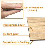 Yutianli PVC Slat Wall Panel Peel and Stick 118"x 15.7" Faux Wood Slat Panel Artificial Oak Wood Grain Self-Adhesive Soundproof 3D Wall Panel for Walls and Ceilings Yutianli