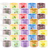 Scented Candle Set of 40 * 35g, 10 Fragrances, Soy Wax, Smokeless, with Cotton Wick,Long-Lasting Burn time for Home Décor,Relaxation,Romantic Dinner,Gift pliadvbu