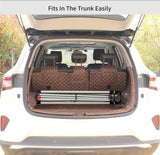 CROWN SHADES 10x10 Pop Up Canopy - Beach Tent with One Push Setup - Easy Outdoor Sun Shade Shelter for Events, Parties - Gazebo with STO-N-Go Cover Bag, Silver Coated Top, Grid Grey CROWN SHADES