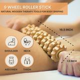 Nuddspa Wood Therapy Massage Tools 6-in-1, Lymphatic Drainage Massager, Maderoterapia Kit - Anti Cellulite Complete Body Sculpting Tools for Total Relaxation & Relief - Massager Tool for Anti Aging Nuddspa