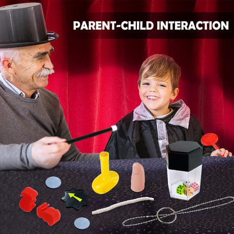 Heyzeibo Magic Tricks - Magic Kit Set with Magic Instruction for Kids, Christmas Birthday Gift Toys for Kids Ages 6 7 8 9 10 11 12 Year Old Heyzeibo
