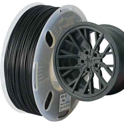 PRILINE Carbon Fiber Filament, PRILINE Carbon Fiber ASA 3D Printer Filament 1.75mm, High Strength Carbon Strands Fiber 3D Printing Filament 1kg Spool, Black